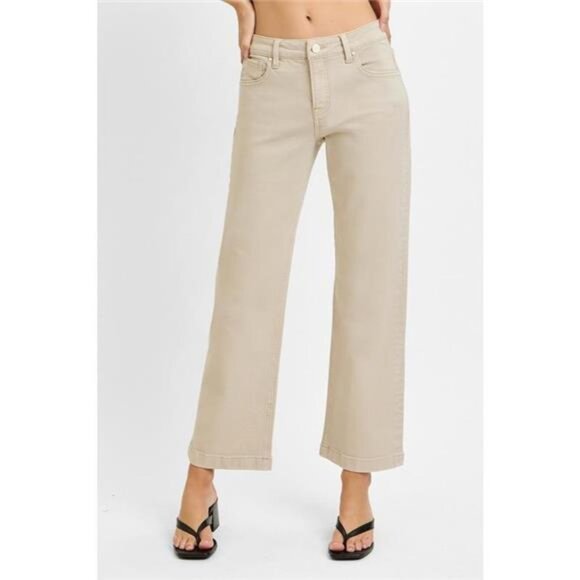 Risen Jeans Denim - ✨NWT RISEN Full Size‎ Tummy Control Mid Rise Ankle Straight Jeans Plus Size